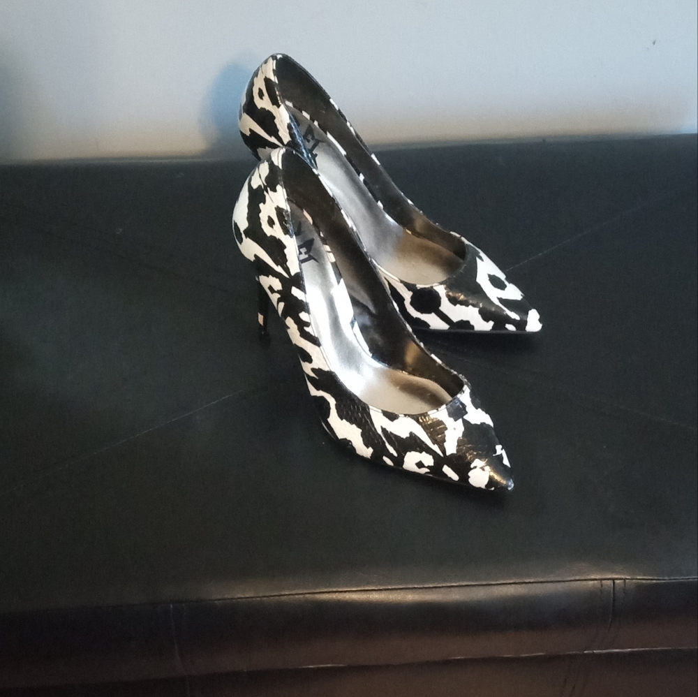 Black and White beautiful Heels